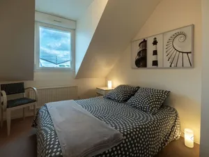 Image of Nice apartment for 4 people with TV, balcony and parking