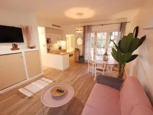 Image of Quiet house in holiday residence and beautiful swimming pool