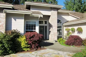 Image of Large One-Story 4BD\/2BA Home with Office, Covered Deck, Waterfall, and Nature