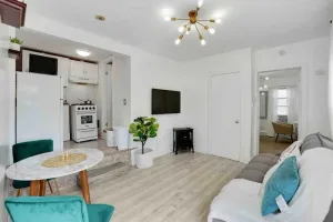 Image of Modern, Quiet Apt 30 min to NYC with Workspace, Private Patio & Parking.