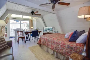 Image of Retro A-Frame Studio W- Loft Sun Deck Steps From Beach By Beachview Rentals