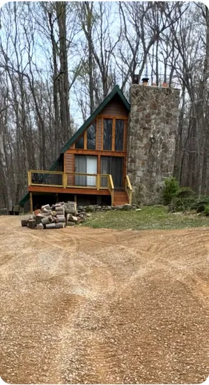 Image of A-Frame-Away cozy secluded cabin minutes from 7Springs