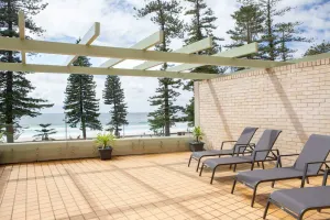 Image of Beachfront Manly Apartment With Balcony  Parking