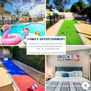 Image of Tropical Home with Pool\/Spa, BBQ, Fire pit. Family fun!
