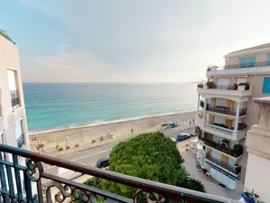 Image of Spacious 1-Bedroom Apartment with Sea View, Balcony, Pool, and Parking in Central Menton