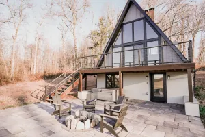 Image of Luxury A-frame with a view