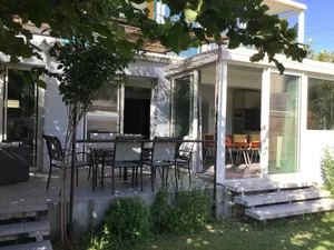 Image of Independent villa with garden and swimming pool area near downtown