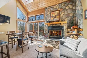 Image of Ski in\/out at Lutsen Mountains. Family-sized base camp, on the trails in Lutsen!