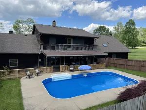Image of Spacious family Lodge with solar heated pool, hot tub, fire pit and EV charger.