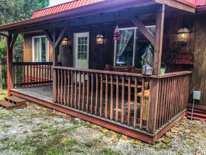Image of The cottage on the hill in the woods