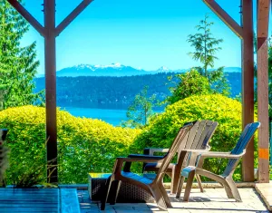 Image of Cougar Mountain Retreat with hot tub,  sauna, and 3 floors of lake views!