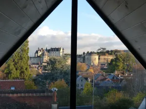 Image of Loft 3 * partly troglo, downtown, parking, garden, superb view, 4\/5 pers