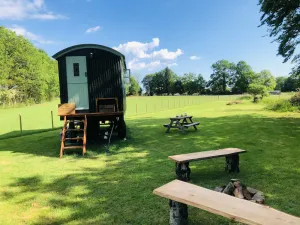 Image of The Big Green Shepherds Hut