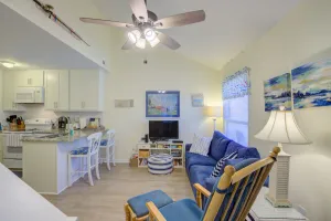 Image of Duplex with short walk to beach, screened porch, outdoor shower, W\/D, & AC