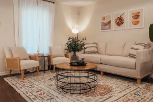 Image of Modern Boho Style Apt- King bed! Near UTRG & DHR