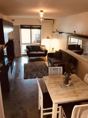 Image of Entire modern ground floor unit with courtyard fronting park