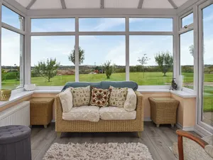 Image of Set within peaceful countryside with lovely gardens and views across to the sea.