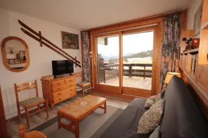Image of 200m from ski slopes, Ground floor, view ski slopes, terrace, tv, ski locker, 24m², Les Saisies