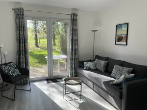 Image of South Britany house with a heated swimming pool, facing golf of Saint Laurent, at 7 kms from beaches and Carnac