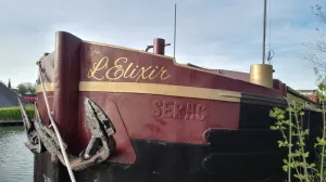 Image of We have a boat!<br>On board a barge!<br>