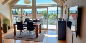 Image of Sunny 3 room apartment with views of Lake Constance and the Alps - 9 min. to the lake
