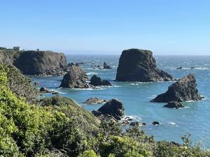 Image of Coastal house with amazing views of waves crashing over the rocks. Spacious