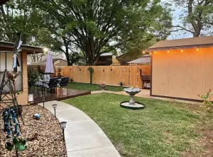 Image of Comfort and relaxation with backyard getaway