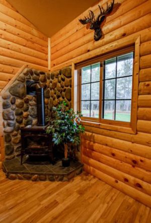 Image of Secluded Wooded Cottage Near Snowmobile & Walking Trails, Fire Pit, Fast Wi-FI