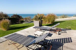 Image of Domaine du Grand Bec - La Maison de Jacky, swimming pool, tennis court, beach, sea view