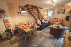 Image of Nice triplex with balcony and mountain view, near ski- WIFI ACCESS