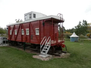 Image of Authentic Wooden Rock Island Railroad Caboose