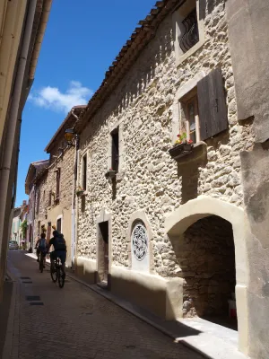Image of Ancient Roman Village House with Roof Terrace