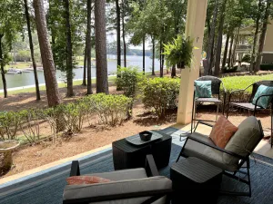 Image of Lakefront Getaway \"Right There\" on the water in Reynolds community 2 bed\/2 bath