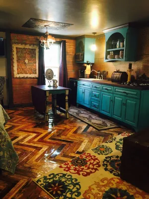 Image of The Relic is located behind a 1920s home in a historic district of Amarillo.