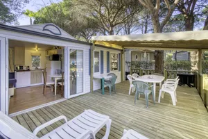 Image of Mobil home with all comfort, with terrace in dream campsite with swimming pools
