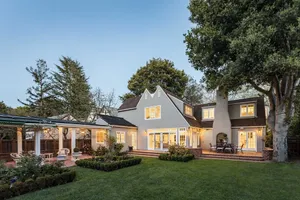 Image of Exquisite Palo Alto Home with Lovely English Gardens
