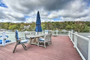 Image of Lake Hopatcong Family Home w\/ Boat Slip & Dock