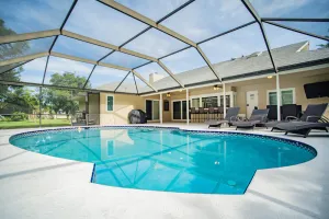 Image of Heated pool, sleeps 8, just minutes to beach and shops!