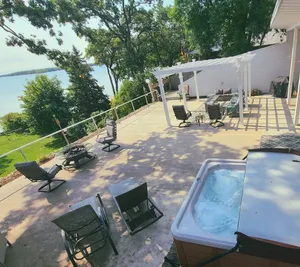 Image of PONTOON INCLUDED IN PRICE, GAME ROOM, HOT TUB, SAUNA, ON BIG DETROIT LAKE!
