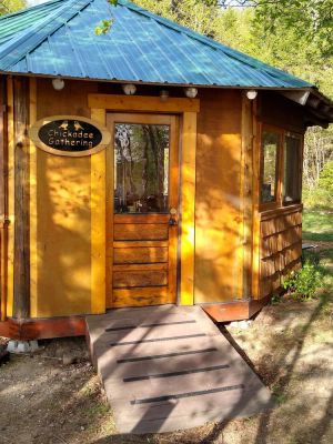 Image of Eagle Yurt at Wilderness Wind, Ely, MN with 3 bedrooms and full kitchen