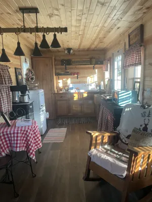 Image of Brand new tiny cabin located on farm. Near rivers, trailsheads & national forest