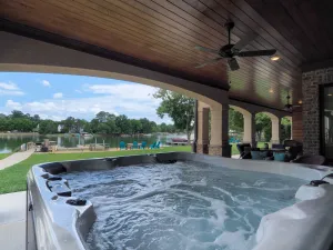 Image of Lake Norman Escape by SoCharm | Hot Tub, Games, and Private Beach