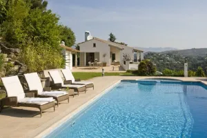 Image of Beautiful villa in gated Domaine in French Riviera, stunning views, heated pool