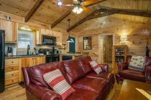 Image of Creekside Log Cabin | 2 Bed, 2 Bath
