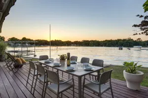 Image of Relaxing Lake Home Meets Contemporary Design