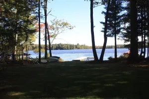 Image of Lakefront property with pier on Third Lake of the Moen Chain , Rhinelander<br>