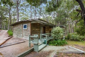 Image of Nestled in a peaceful bush setting lies this tranquil log cabin getaway