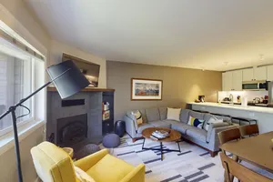Image of 2-story townhome with mountain & ski views, wood-burning fireplace - near lifts