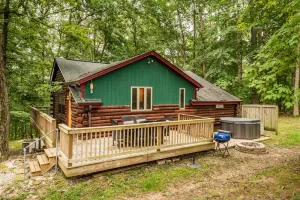Image of 2 BR, 2 BA Log Cabin with Hot Tub, pet friendly
