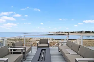 Image of Spectacular Views New Waterfront Home, steps to the sand, in a sleepy beach town
